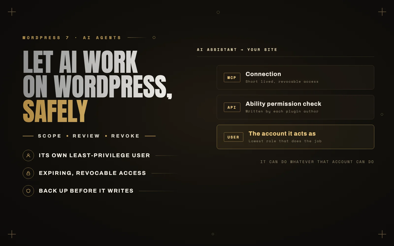 Letting AI work on your WordPress site: what WordPress 7 changed, and how to do it safely